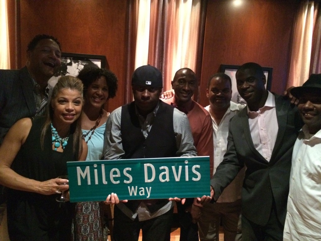 Celebrating Miles Davis Way at the after party with some of the folks that helped to make this such a momentous occasion. Kudos to Trivents Entertainment LLC!