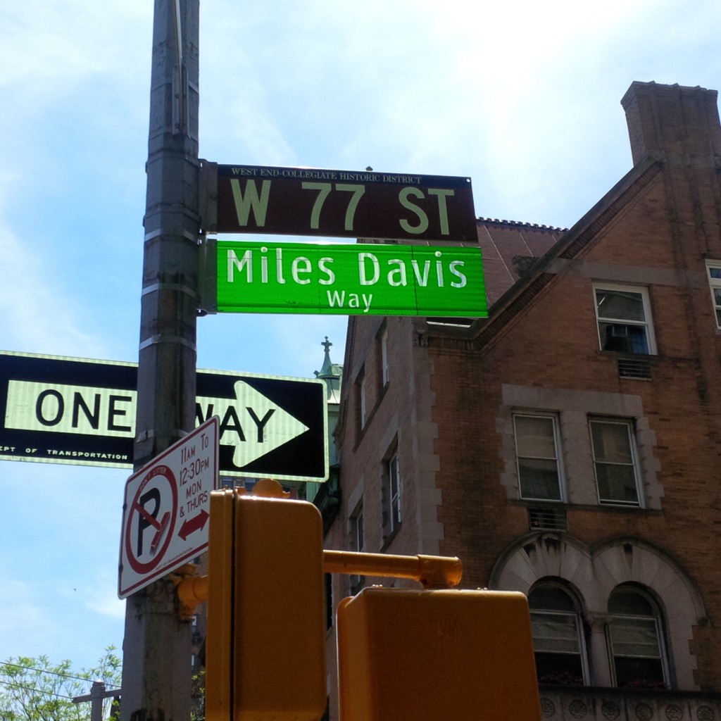 The Miles Davis Way Street sign unveiled!
